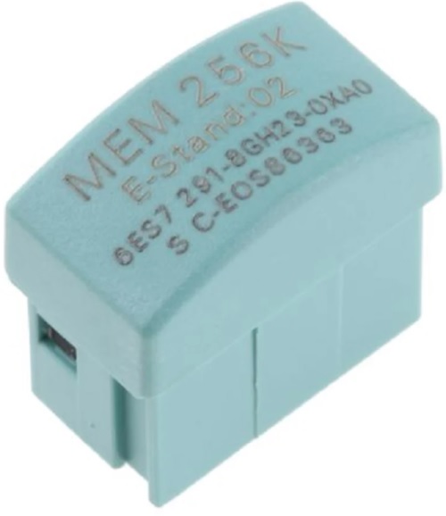 Módulo de batería Siemens (6ES7291-8GH23-0XA0) para PLC S7-200. Proporciona respaldo de energía para la memoria RAM y el reloj en tiempo real (RTC) ante pérdida de alimentación. Producto descontinuado, disponible como repuesto industrial.